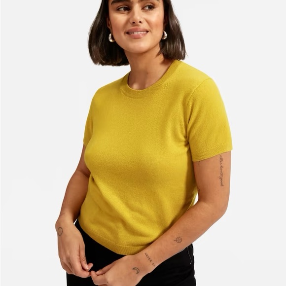 Everlane The Cashmere Sweater Tee - Picture 4 of 7